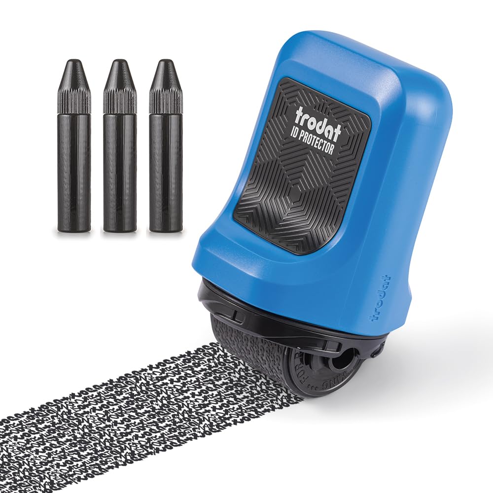 Trodat ID Protector Identity Theft Roller Stamp – incl. 3 Bonus - Product Imagery
