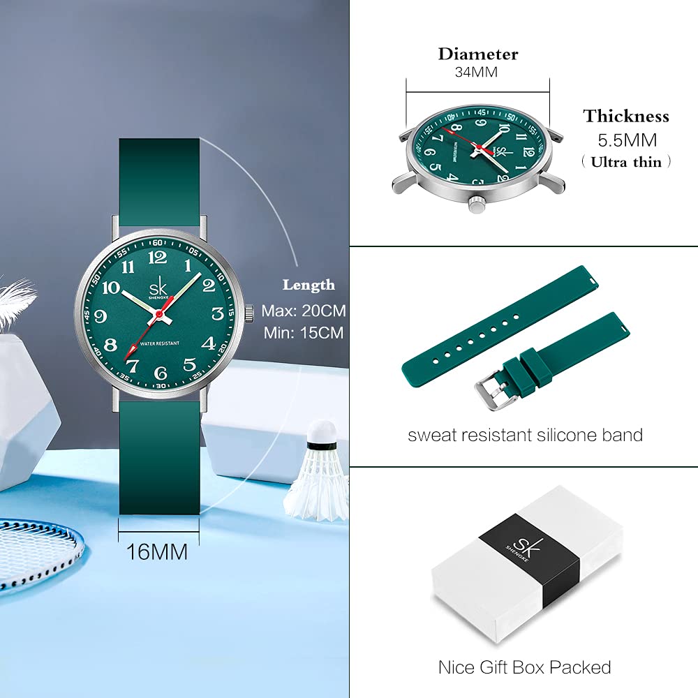 SHENGKE Casual Fashion Women Sport Watch Sweat Resistant - SHENGKE Official Imagery - 6