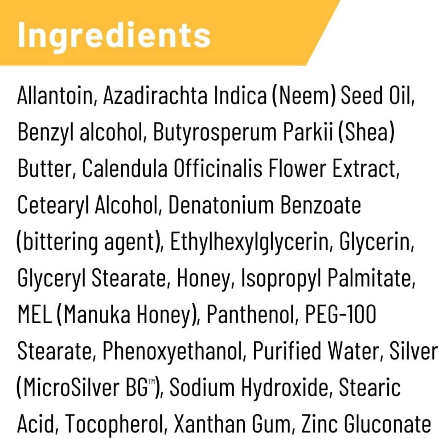 Silver Honey Absorbine Silver Honey Rapid Wound Repair Ointment 2oz tube with Manuka honey and silver for wound healing.