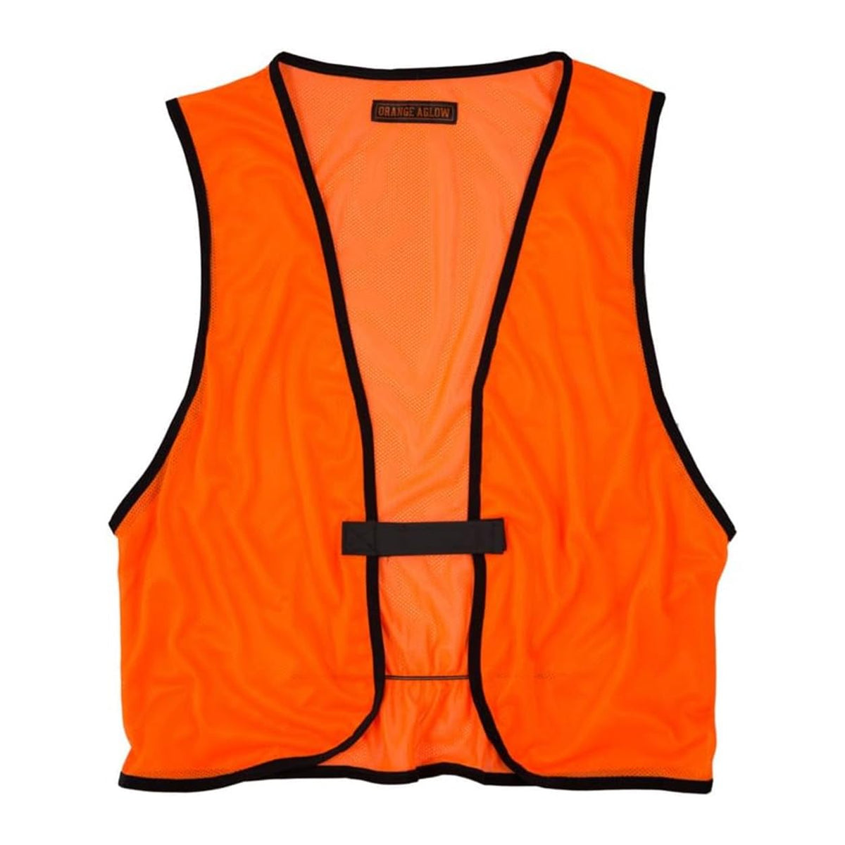 Lightweight Mesh Blaze Orange Hunting Safety Vest - Orange Aglow Official Imagery - 2
