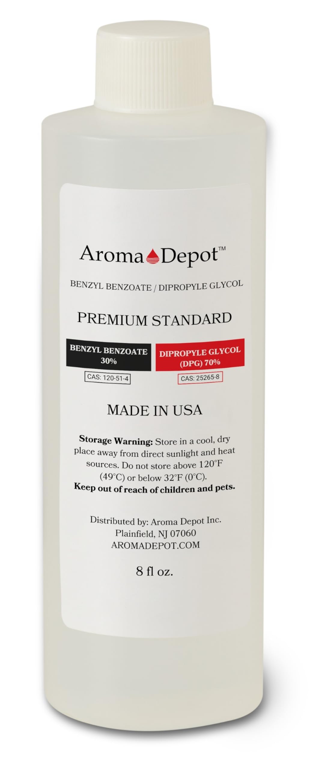 8oz. Premium Fragrance Oil Base - 70% DPG (Dipropylene Glycol) & - Product Imagery