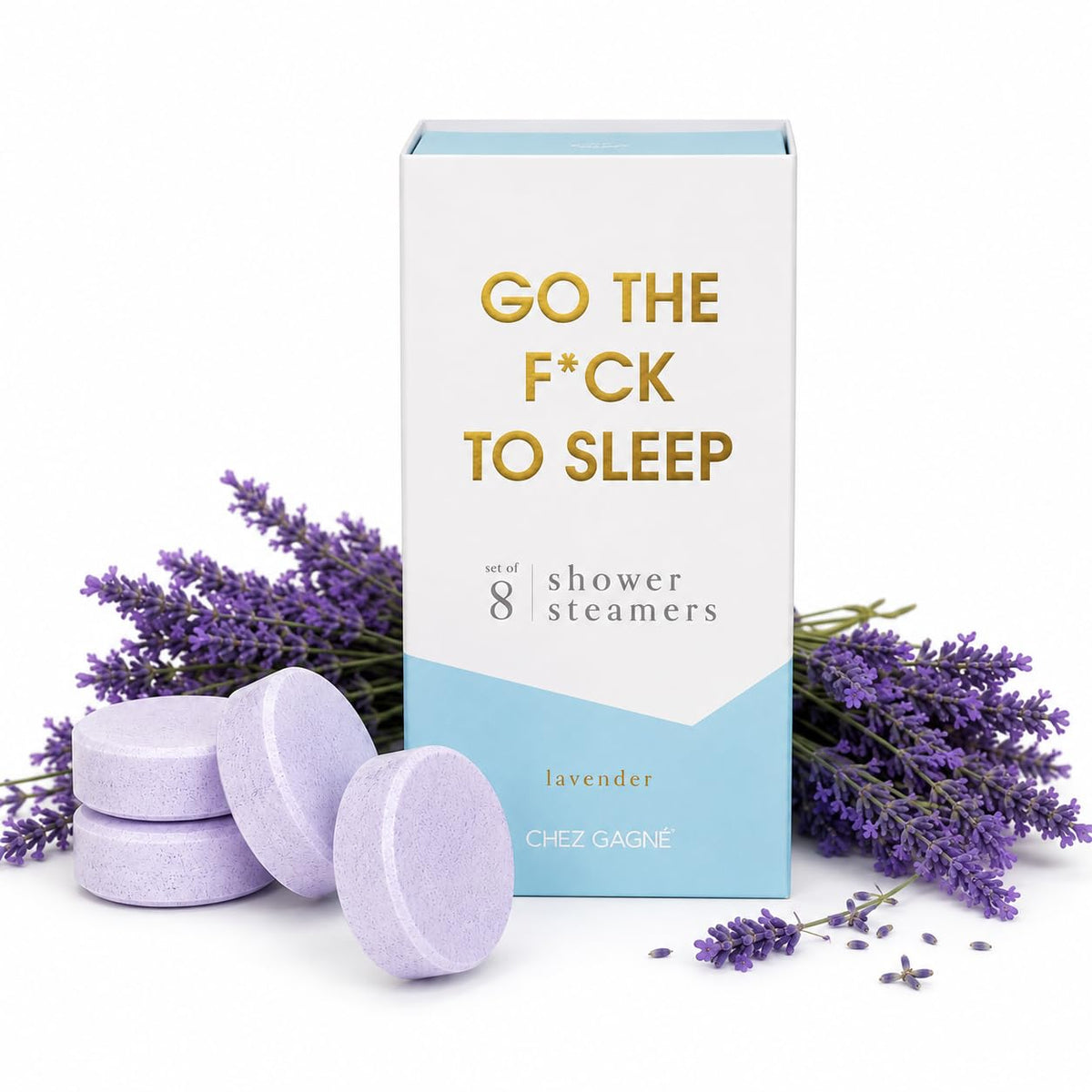 Aromatherapy Shower Steamers Go The F ck to Sleep Lavender - Chez Gagné Official Imagery - 1