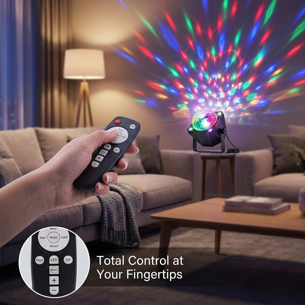 Party Lights Disco Ball Light LED 6 Color - XINGCHAOMING Official Imagery - 6