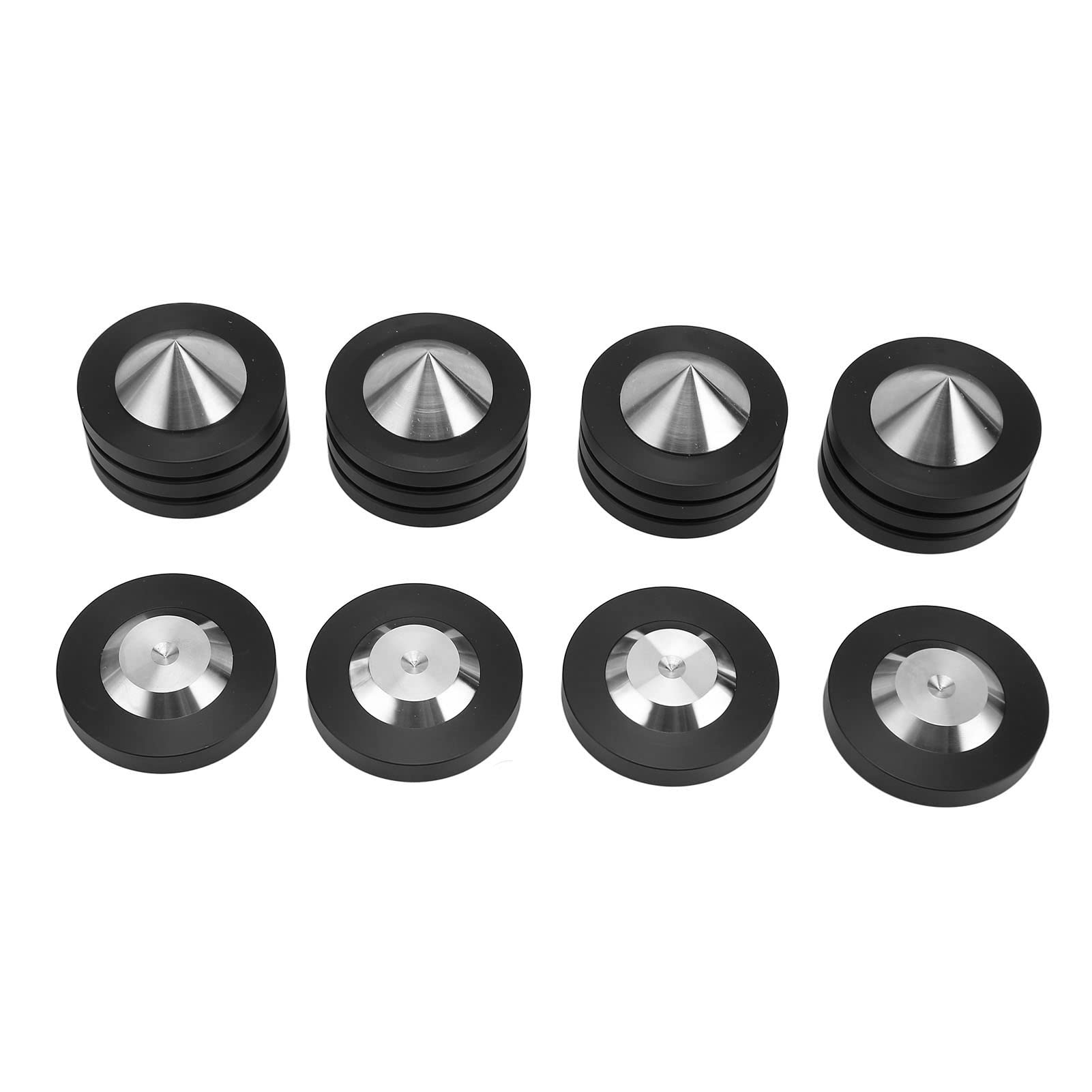 MUTOUXIA SP4937 4-piece speaker spike isolation pads for HiFi turntables, amplifiers, and CD players, stainless steel and POM material