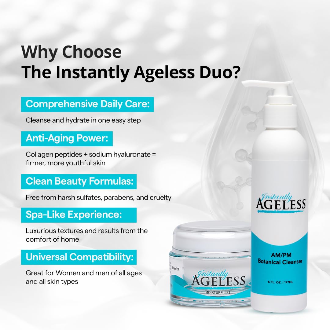 Instantly Ageless AM/PM Botanical Cleanser &amp; Moisture Lift - Instantly Ageless