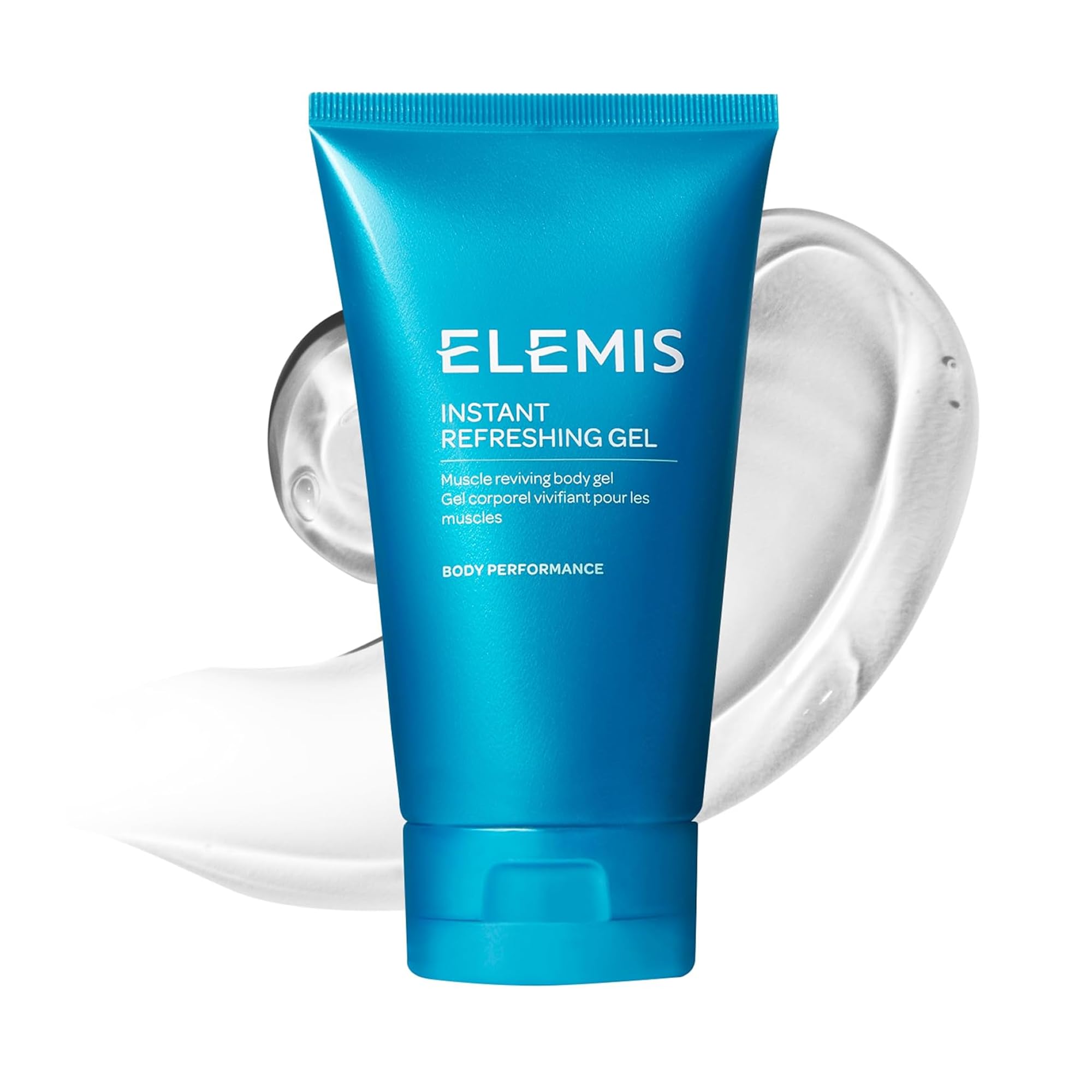 ELEMIS Instant Refreshing Gel cooling gel in 150ml tube, designed to relieve aches and refresh skin with a luxurious skincare formula