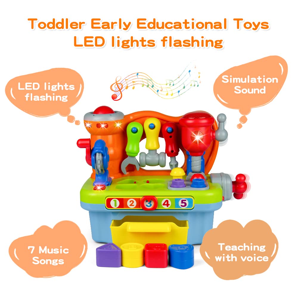 Woby Multifunctional Musical Learning Tool Workbench Toy Set - Woby Official Imagery - 6