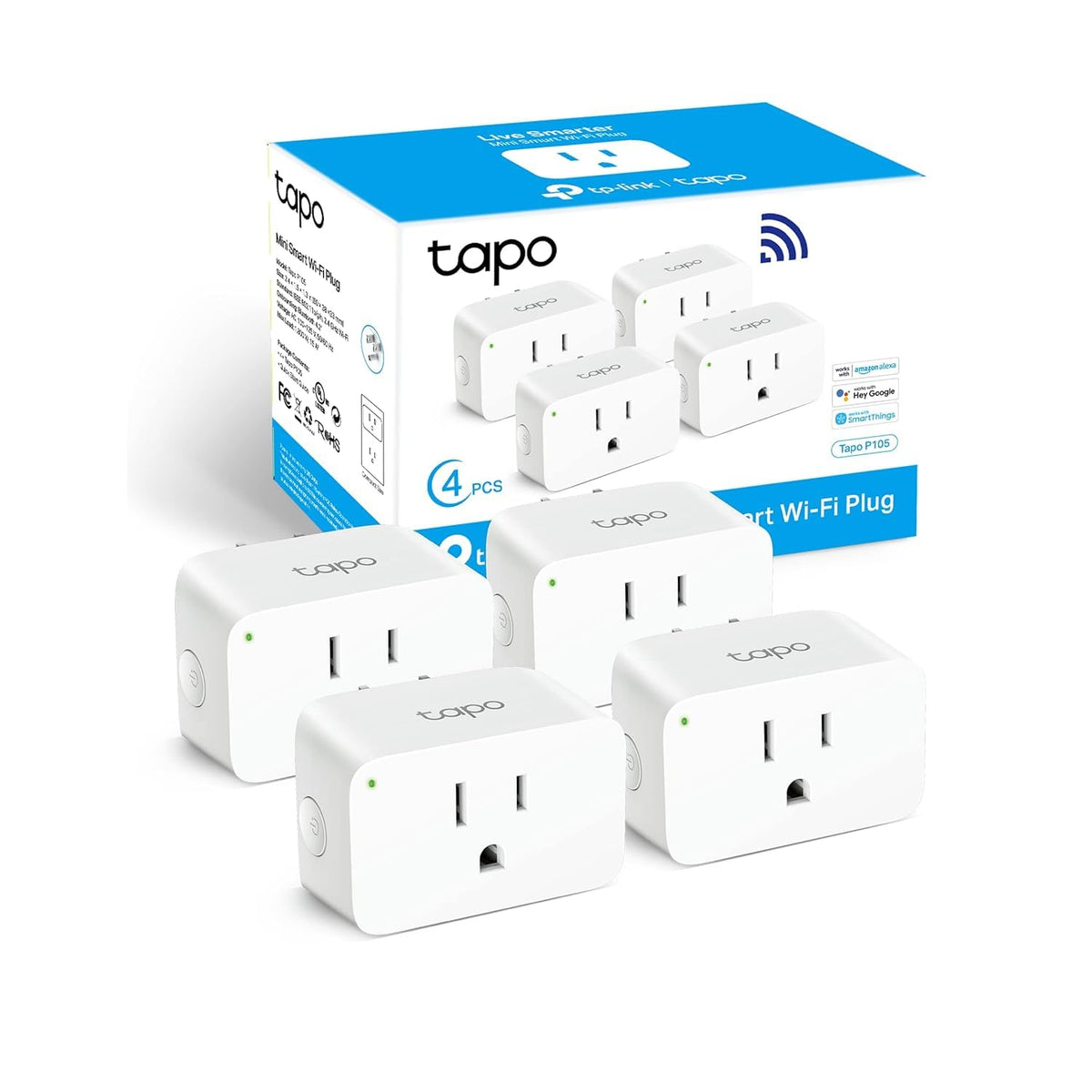 Tapo Smart Plug Mini 15A Smart Wi Fi Plug P105 - Tapo Official Imagery - 1