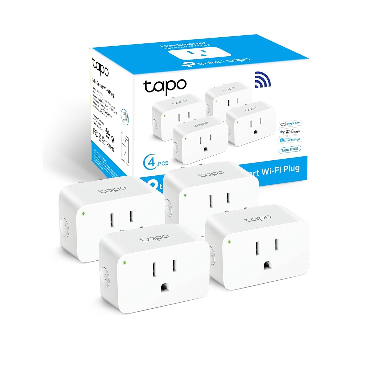 Tapo Smart Plug Mini 15A Smart Wi Fi Plug P105 - Tapo Official Imagery - 2