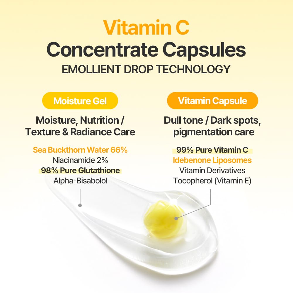 Korean Vitamin C Capsule Cream for Dull Dry Skin, 50ml - COSCELL
