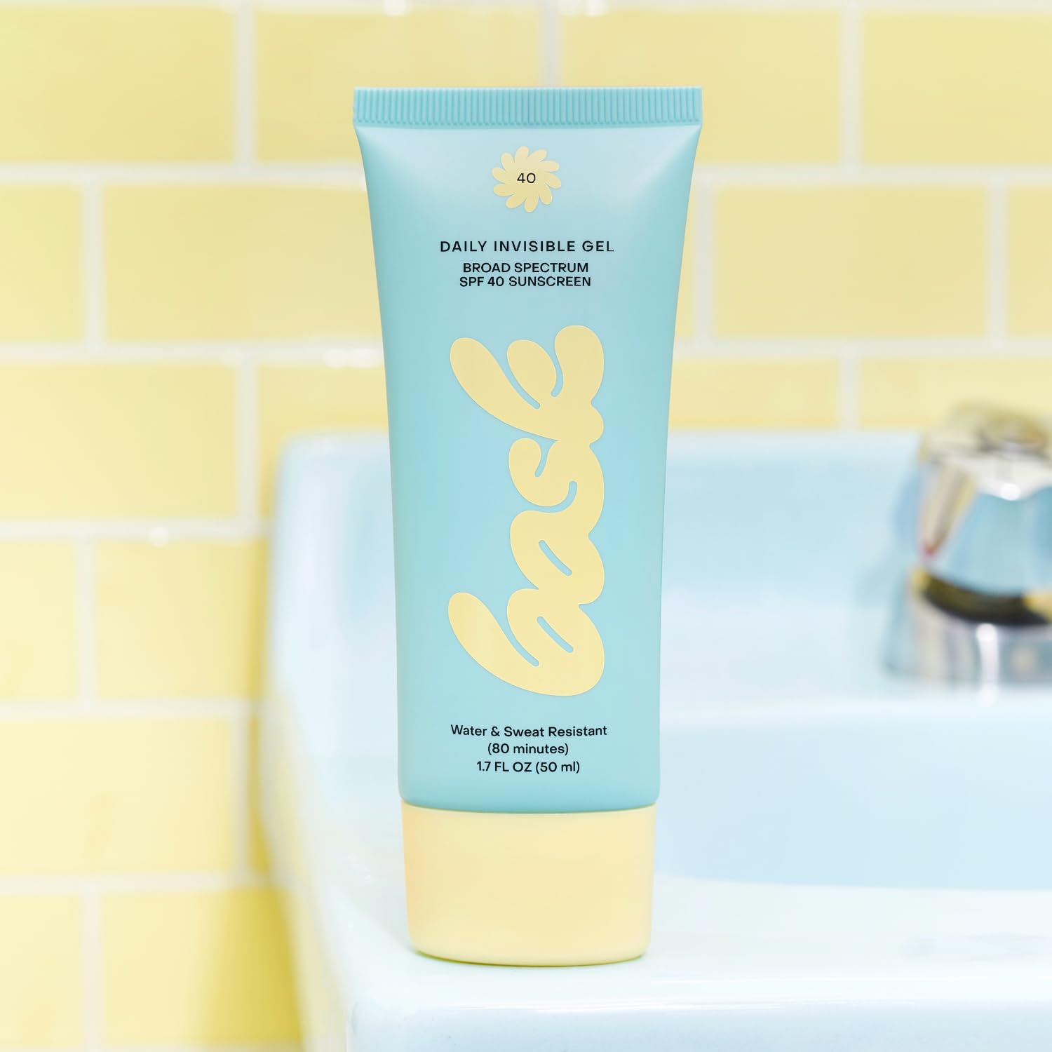 Bask SPF 40 Daily Invisible Gel Face Sunscreen - Bask