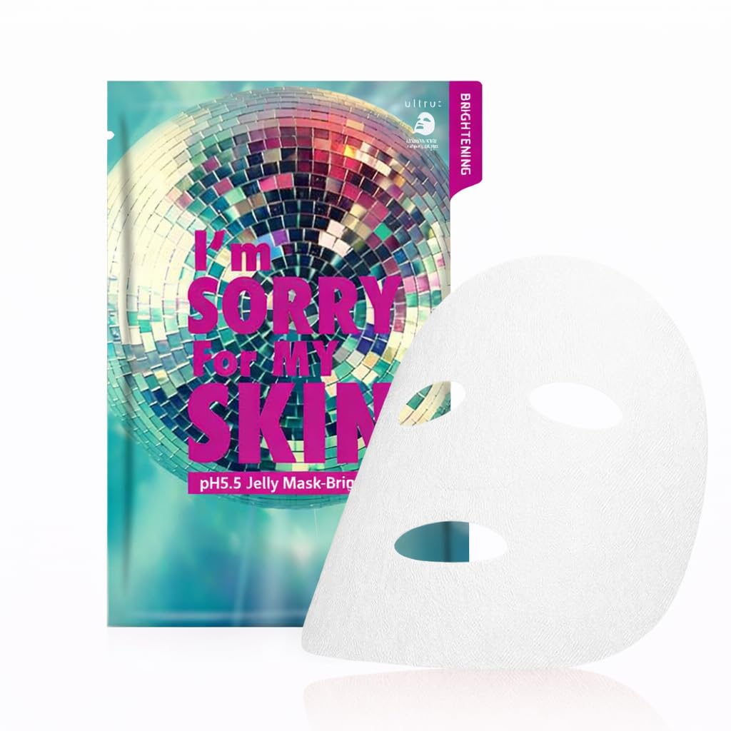 I'M SORRY FOR MY SKIN pH5.5 Jelly Face Mask Skin Care Set, Korean Skin Care Hydrating Masks, Self Care Items Beauty Gifts for Women, Pack of 10 (Before & After the Party Facial Mask) - I'M SORRY FOR MY SKIN Official Product View 6