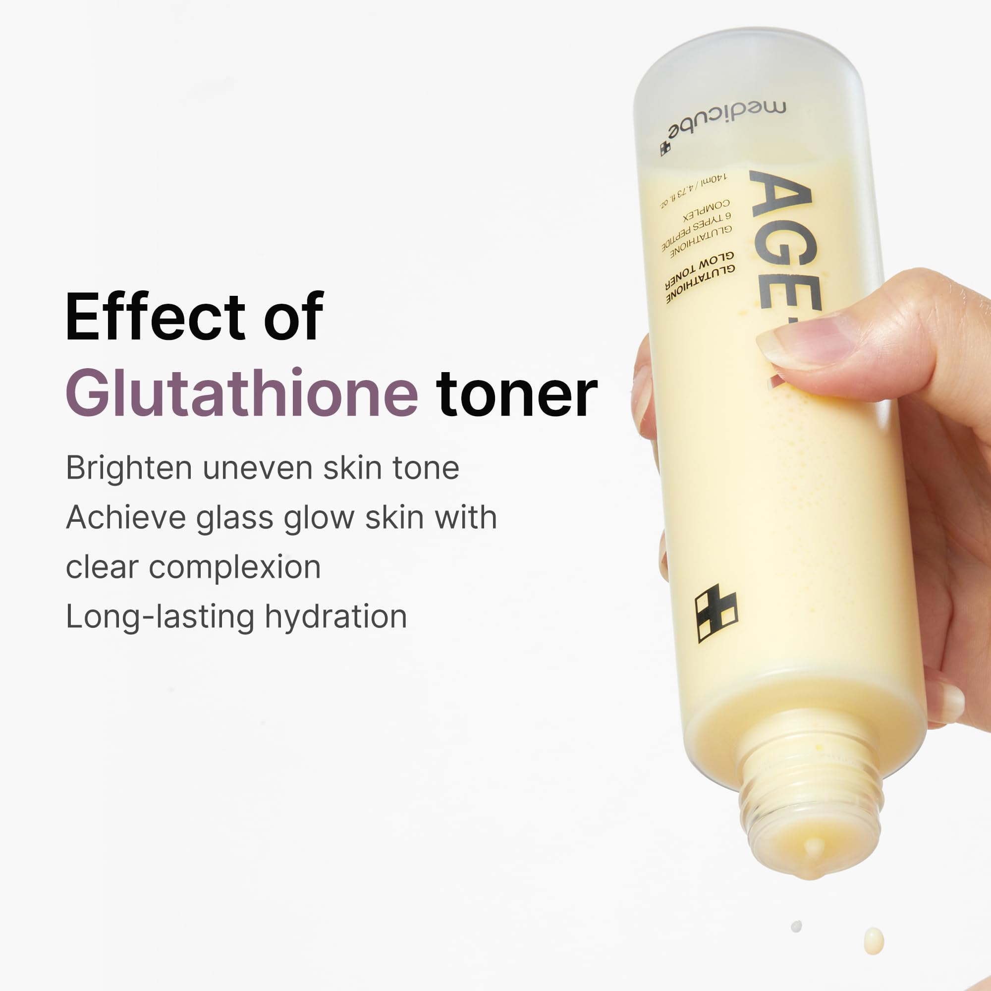medicube Age-R Glutathione Glow Milky Toner - medicube