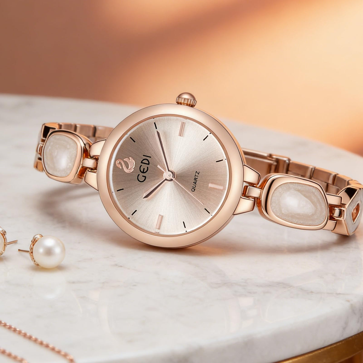 XG co Vintage Pearl Bracelet Watch for Women - XG.&co Official Imagery - 4