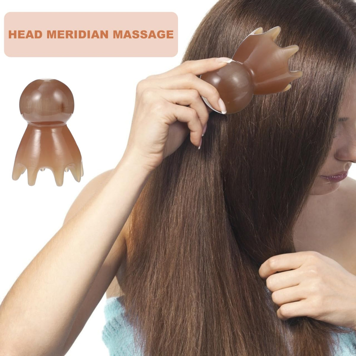 Horn Scalp Massage Comb - Ipetboom Official Imagery - 5