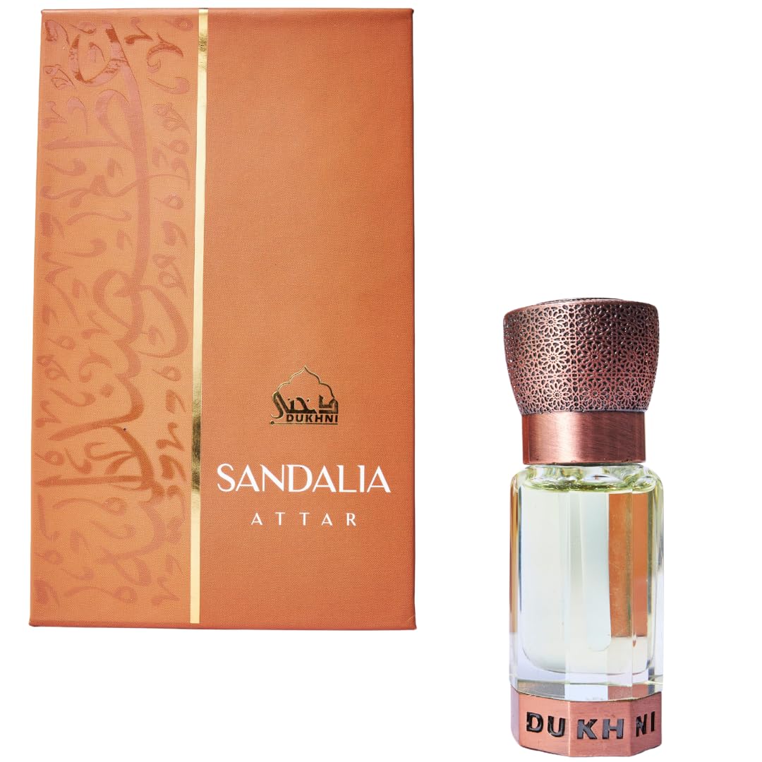 Dukhni Sandalia Attar Oil 6ml Sandal Perfume Oil | Luxury - Product Imagery