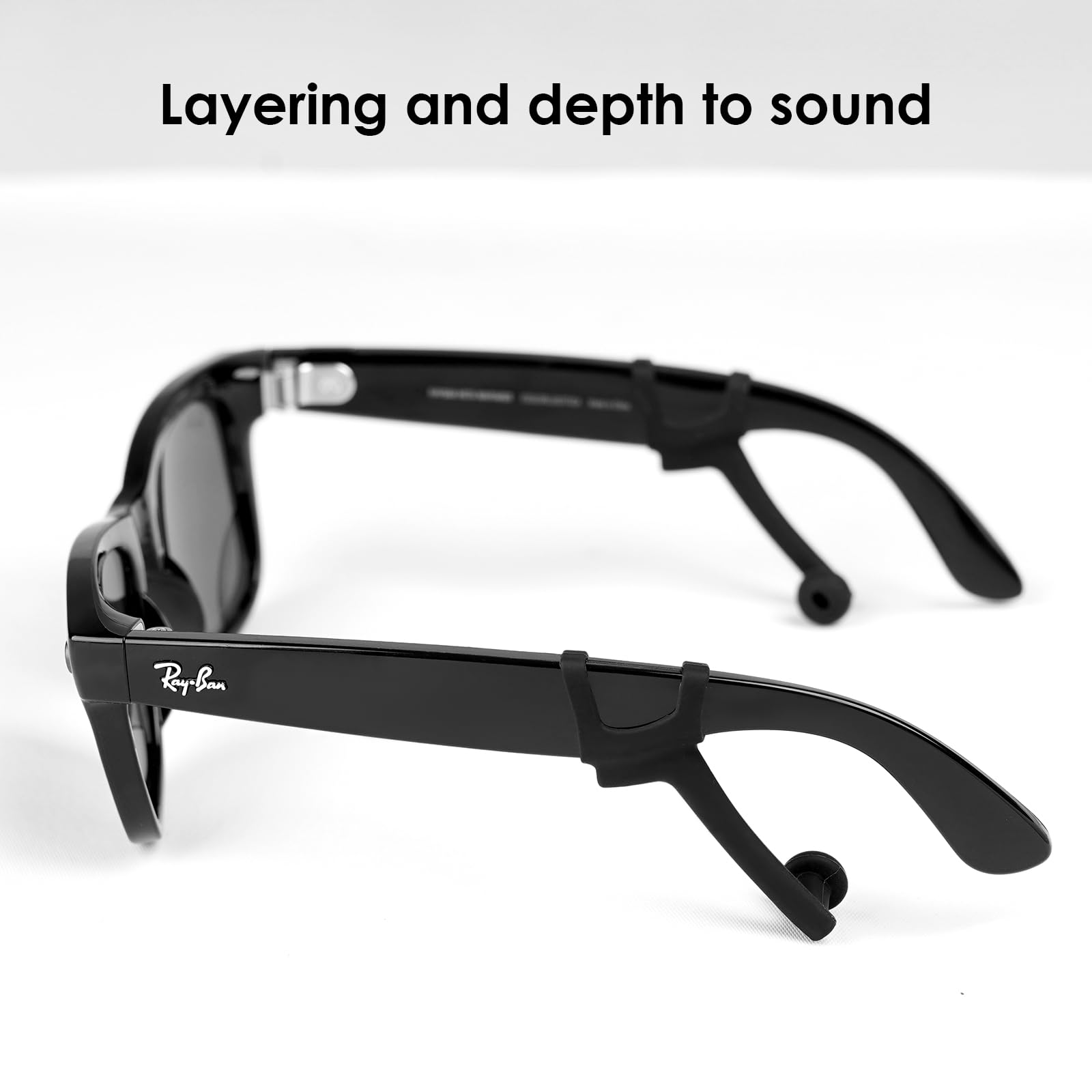 KONAFEI Increase Privacy Ear Tips for RayBan Meta Gen1/2 Glasses, by KONAFEI - Angle View 3