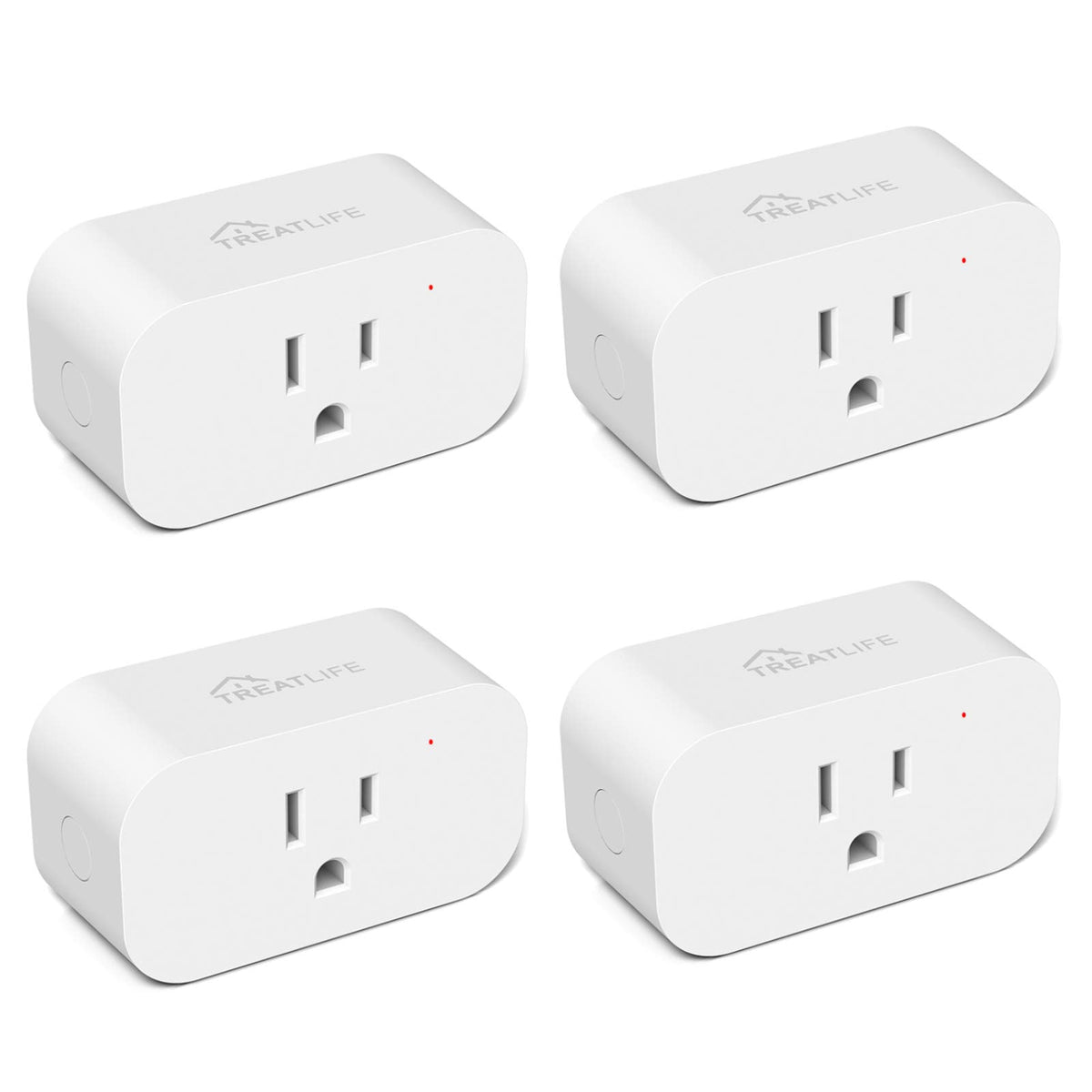 TREATLIFE 4 Pack Smart Plugs that Work with Alexa and Google - TREATLIFE Official Imagery - 1