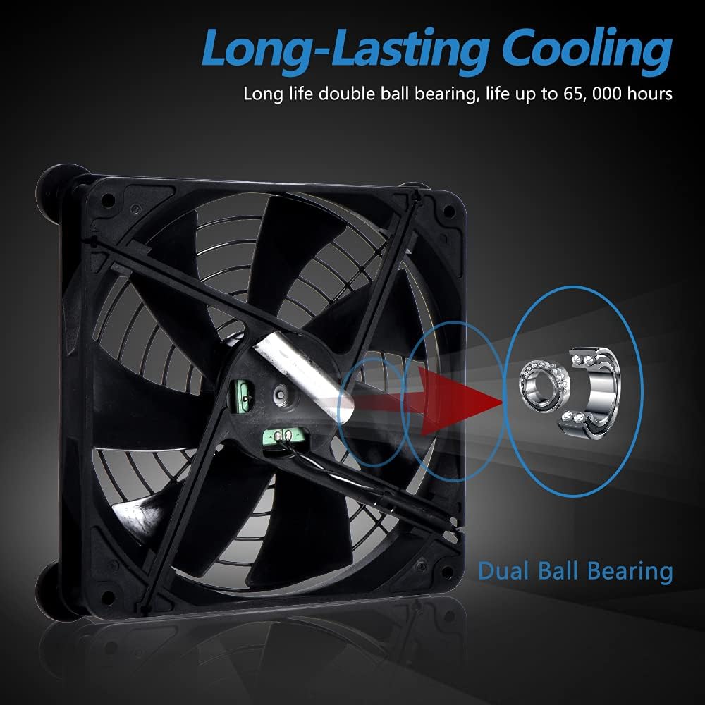 SCCCF Quiet 140mm USB 5V Portable Cooling Fan for Flat Panel TV Receiver Router - SCCCF Official Product View 5