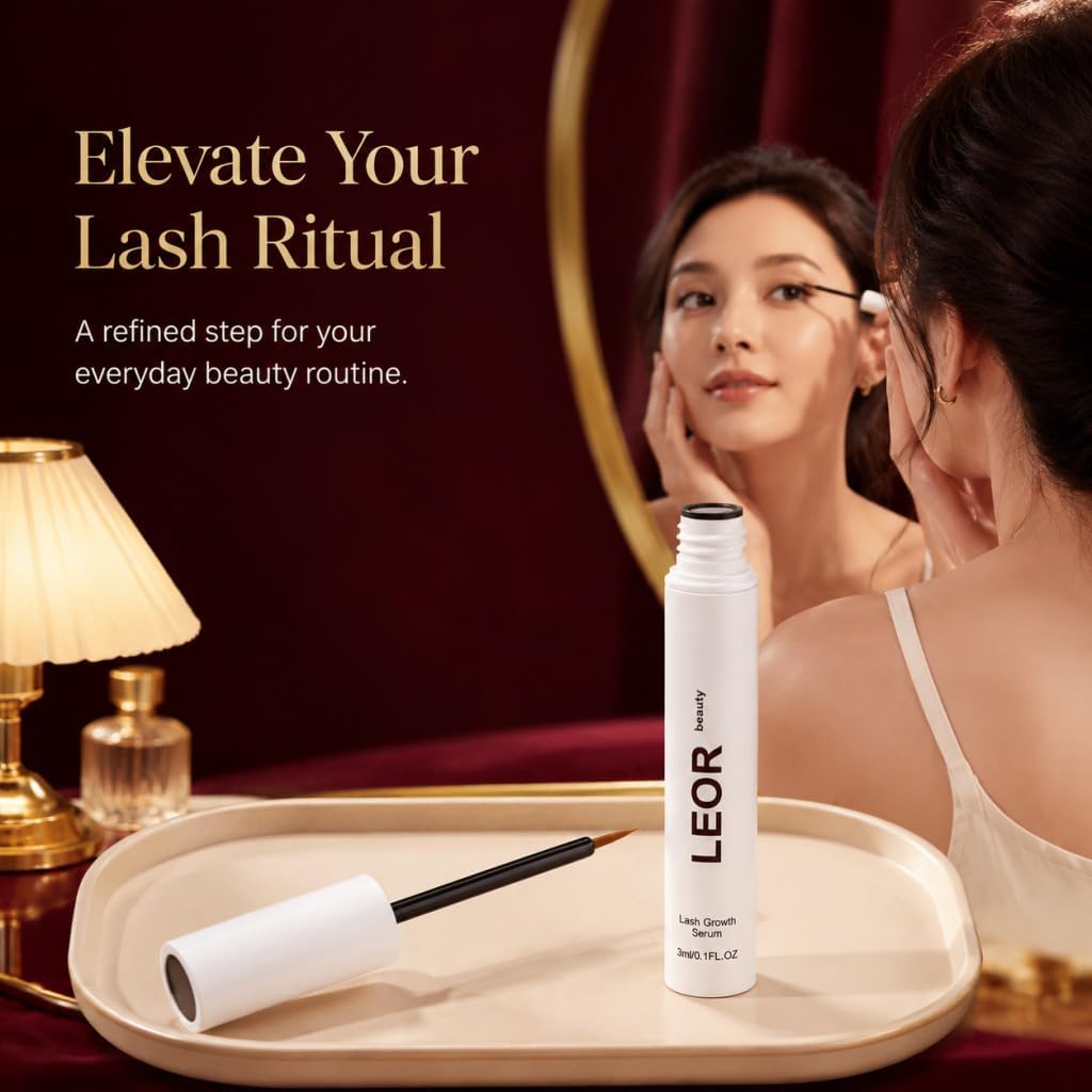 LEOR BEAUTY Eyelash Serum Botanical Lash Conditioner for - LEOR Official Imagery - 6