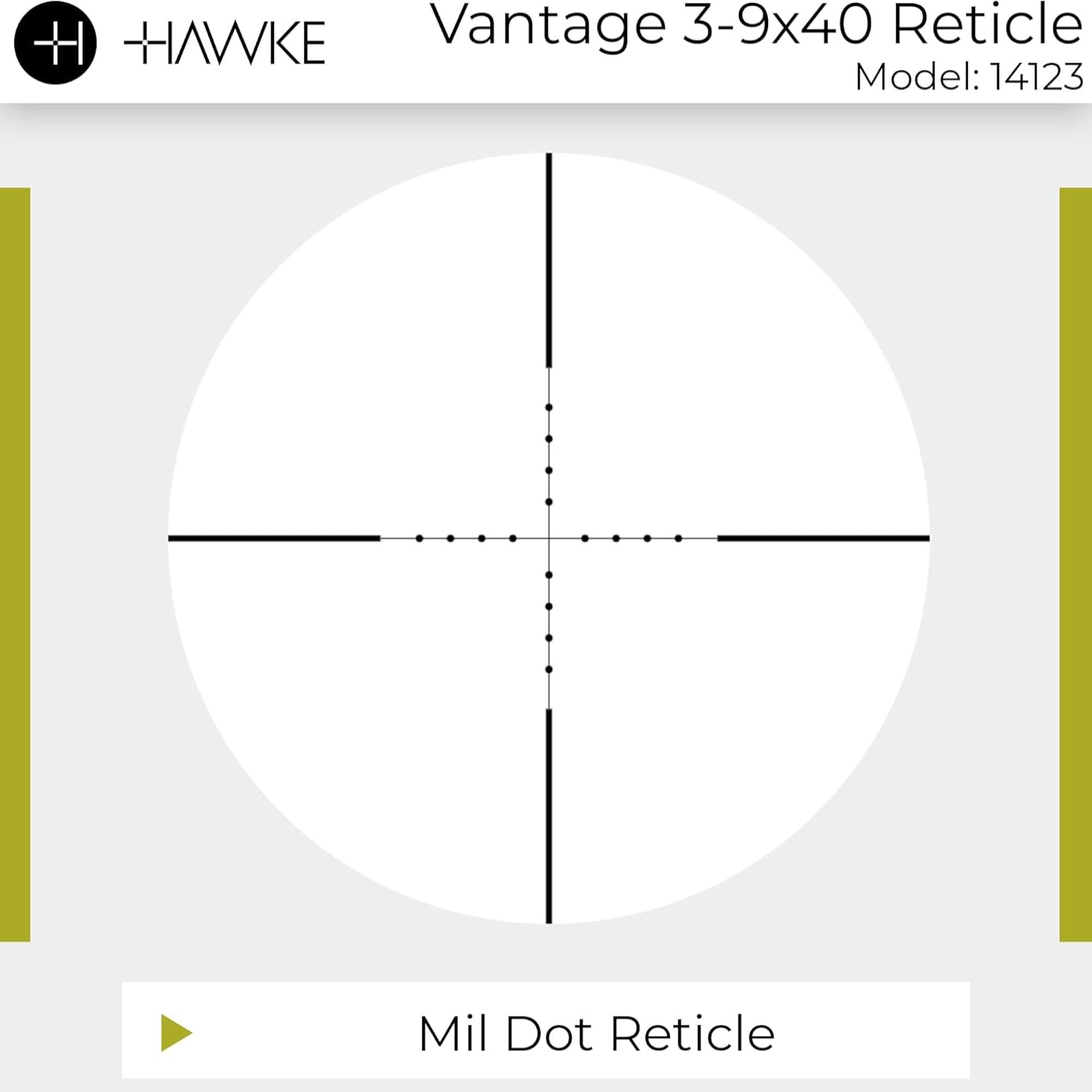 Hawke Vantage 3-9x40 riflescope with mono-tube design, shockproof, waterproof, fogproof, and fast focus for hunting and shooting.