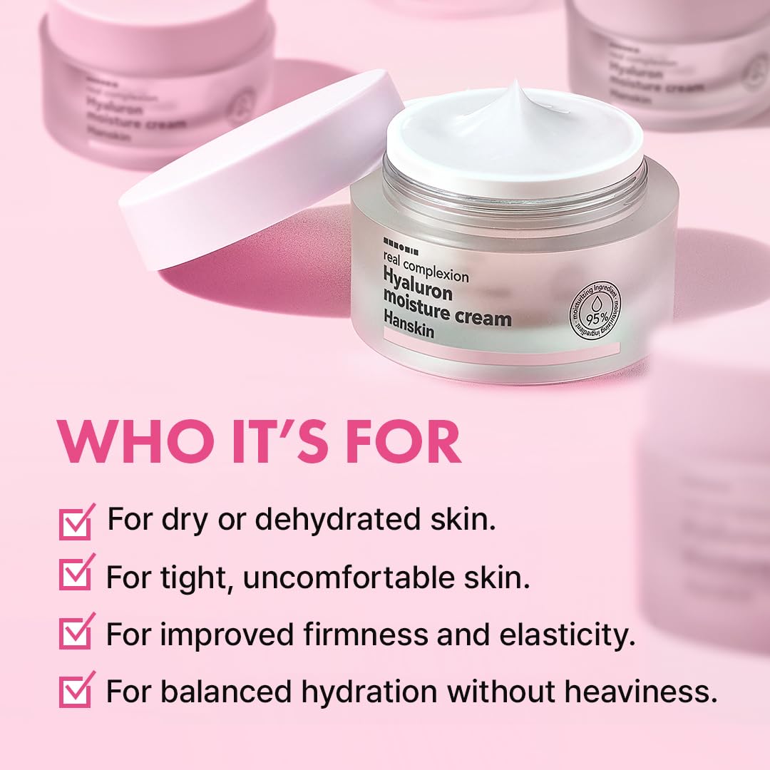 Hanskin Hyaluron Moisture Cream Face Moisturizer for Dry - Hanskin Official Imagery - 8