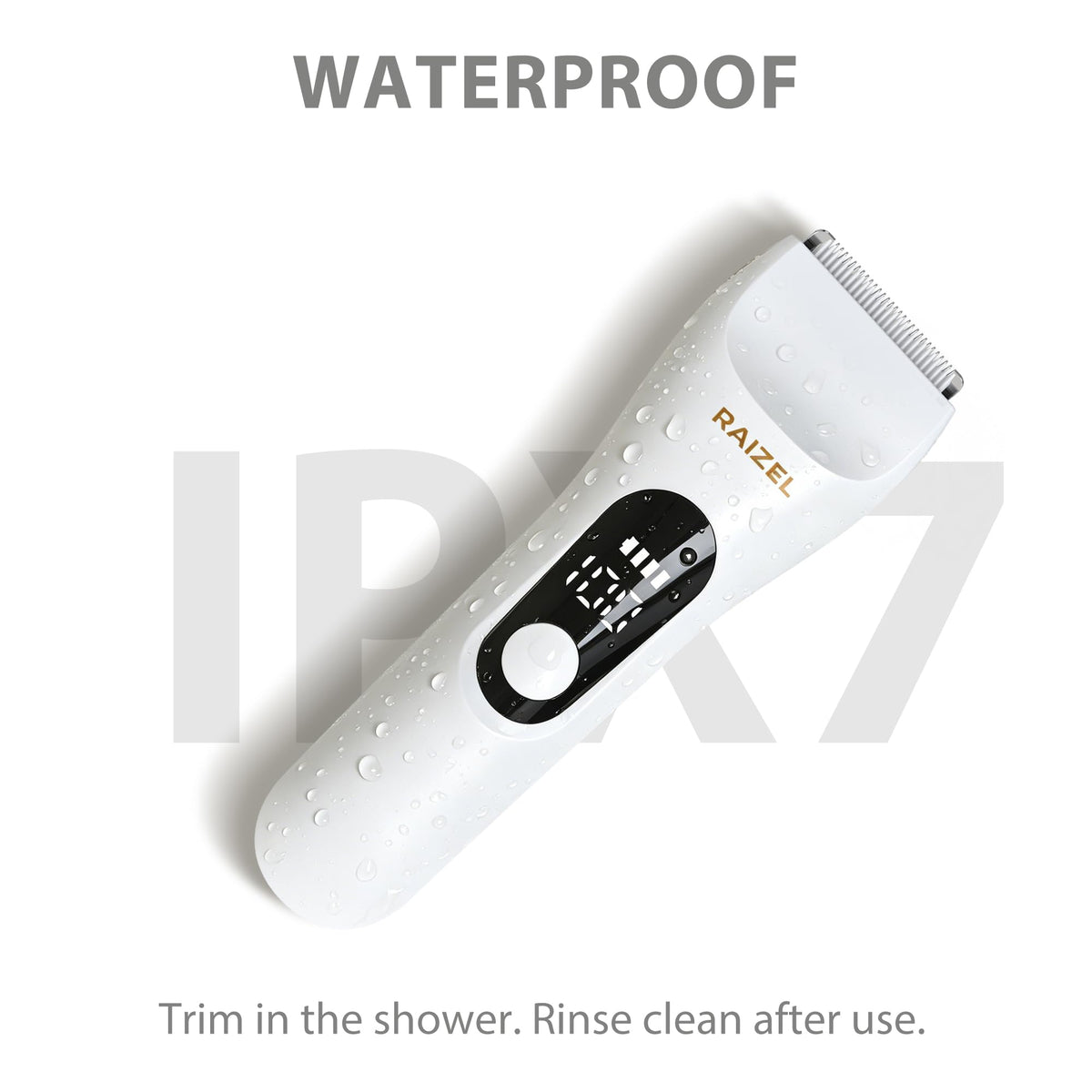 RAIZEL Body Hair Trimmer for Women IPX7 Waterproof Ceramic - RAIZEL Official Imagery - 7