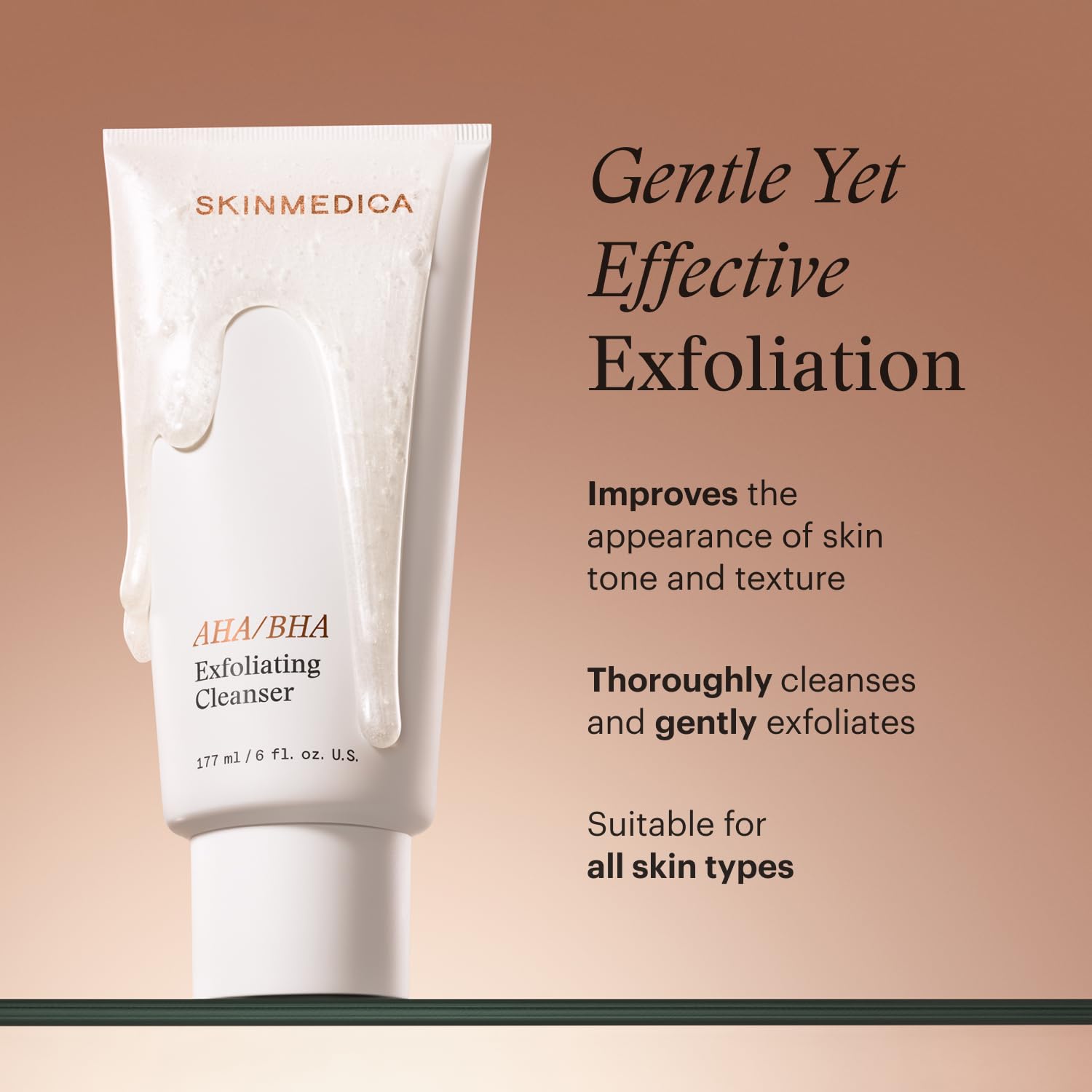SkinMedica AHA BHA Exfoliating Face Wash Gentle Facial - SkinMedica Official Imagery - 4