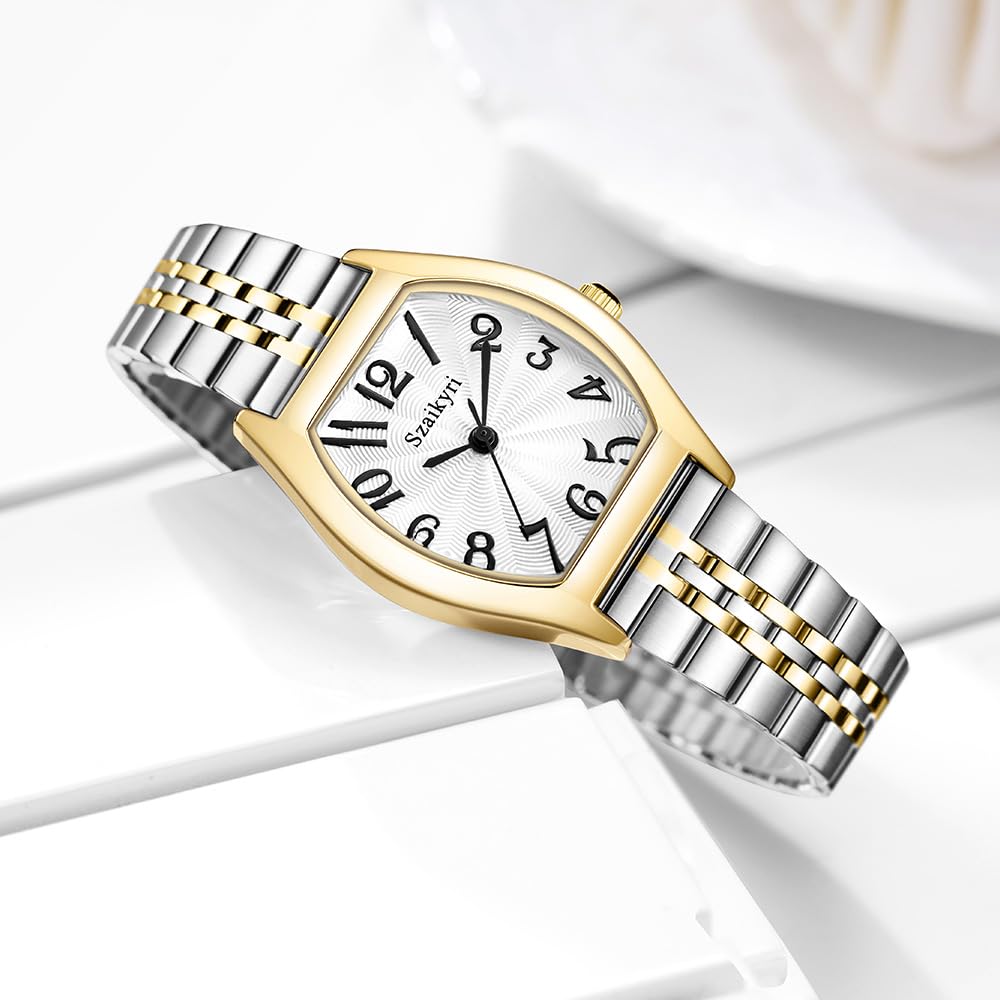 Szaikyri Barrel Shaped Watch for Women with Easy Read Arabic - Szaikyri Official Imagery - 5