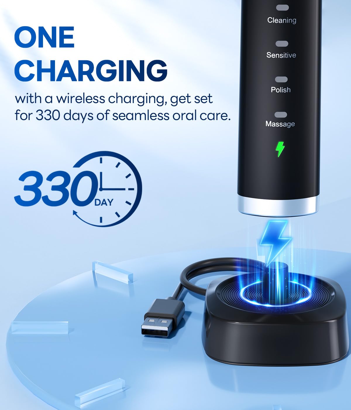 Bymore Electric Toothbrush for Adults Sonic Rechargeable - Bymore Official Imagery - 4