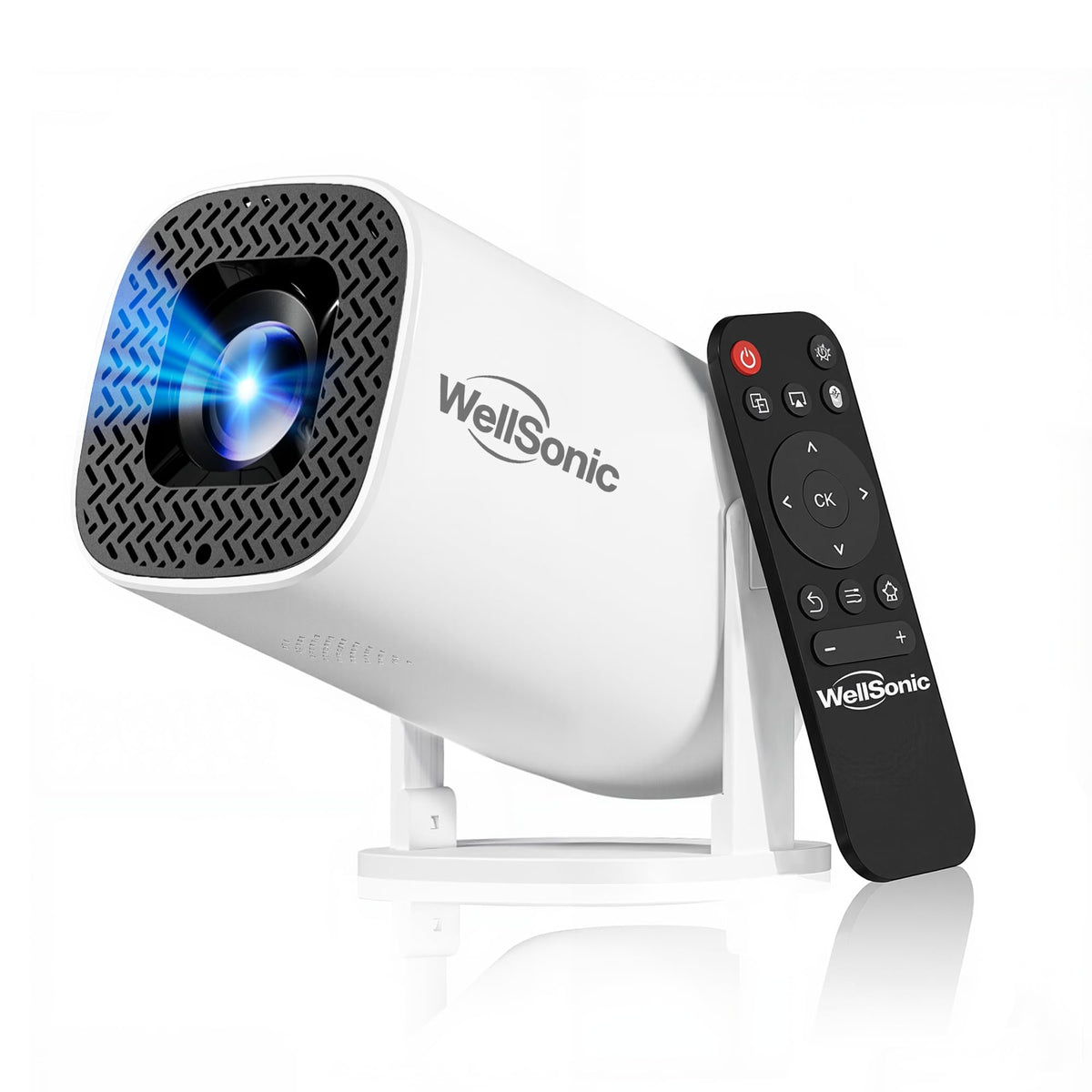 Mini Projector with Wifi and Bluetooth 4K Protable Smart - WellSonic Official Imagery - 1