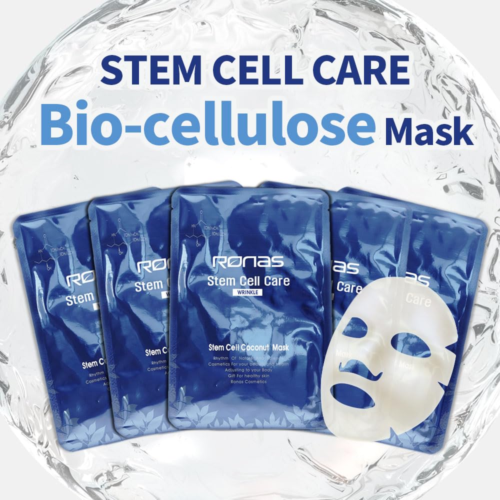 Ronas Stem Cell Coconut Gel Mask 5 pack Anti Aging - Ronas Official Imagery - 7