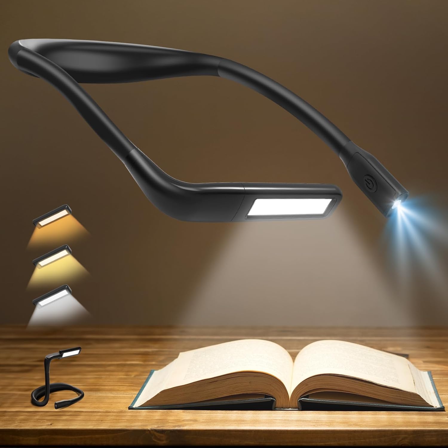 EastPin Rechargeable 2000mAh 10-80Hrs Eye-Friendly Wide Lamp Book Ligh - View 2