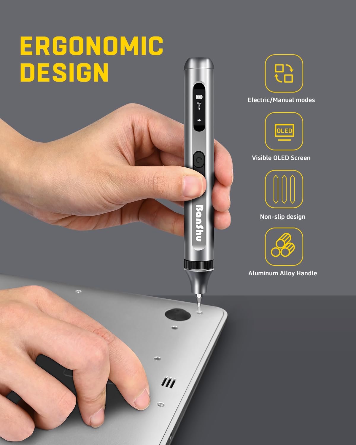 Banshu Mini Electric Screwdriver 52 in 1 Precision - Banshu Official Imagery - 7