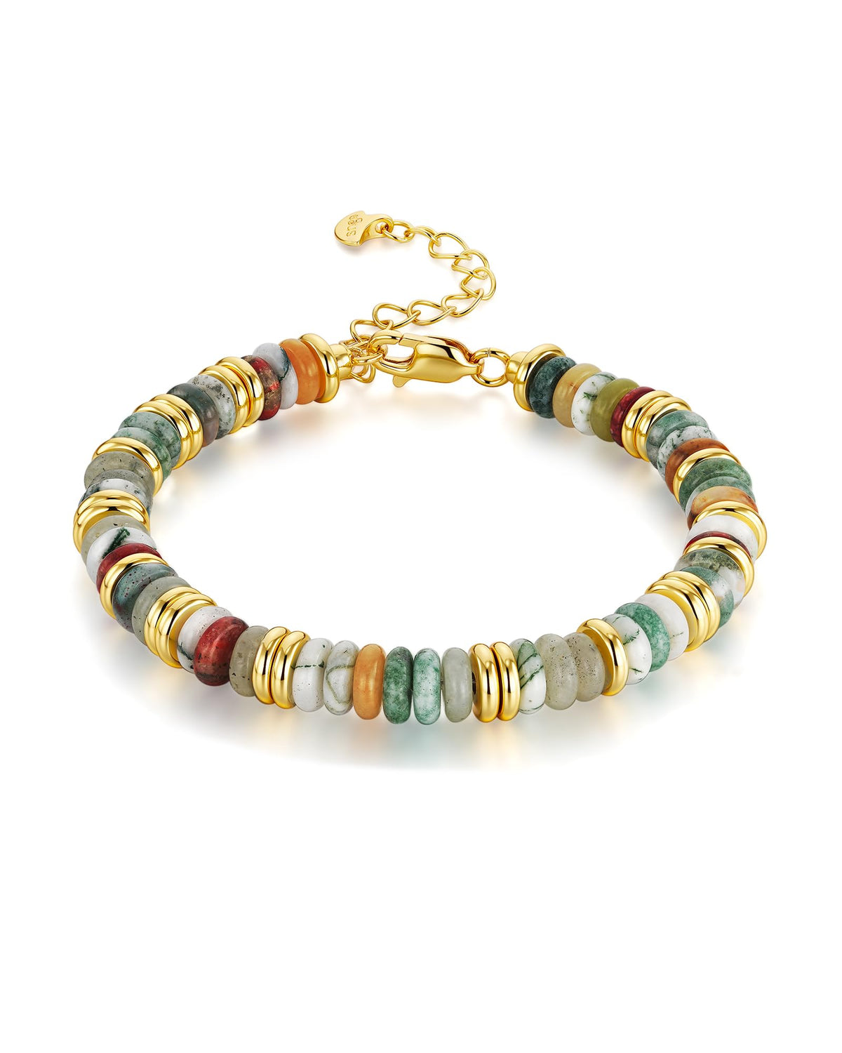 SNGIA Colorful 18K Gold Plated Bracelets for Women Stack - SNGIA Official Imagery - 2
