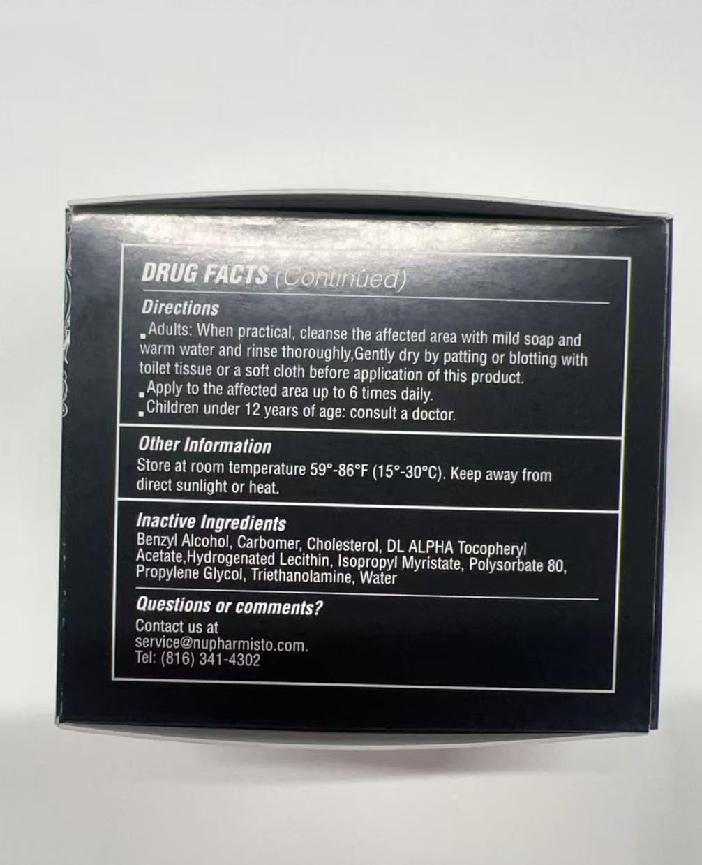 Nupharmisto 5% Lidocaine Numbing Cream – Max Strength 80g