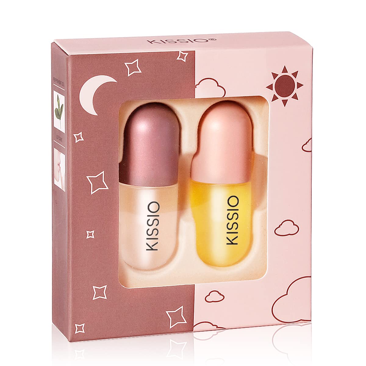 KISSIO Lip Plumper Set,2 PCS Lip Gloss for Day & Night Use - View 2