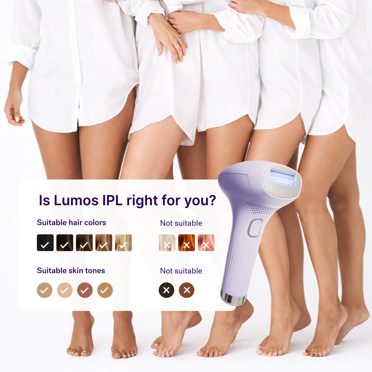 Michael Todd Beauty LUMOS Laser IPL Hair Removal Device for - MICHAEL TODD Official Imagery - 6