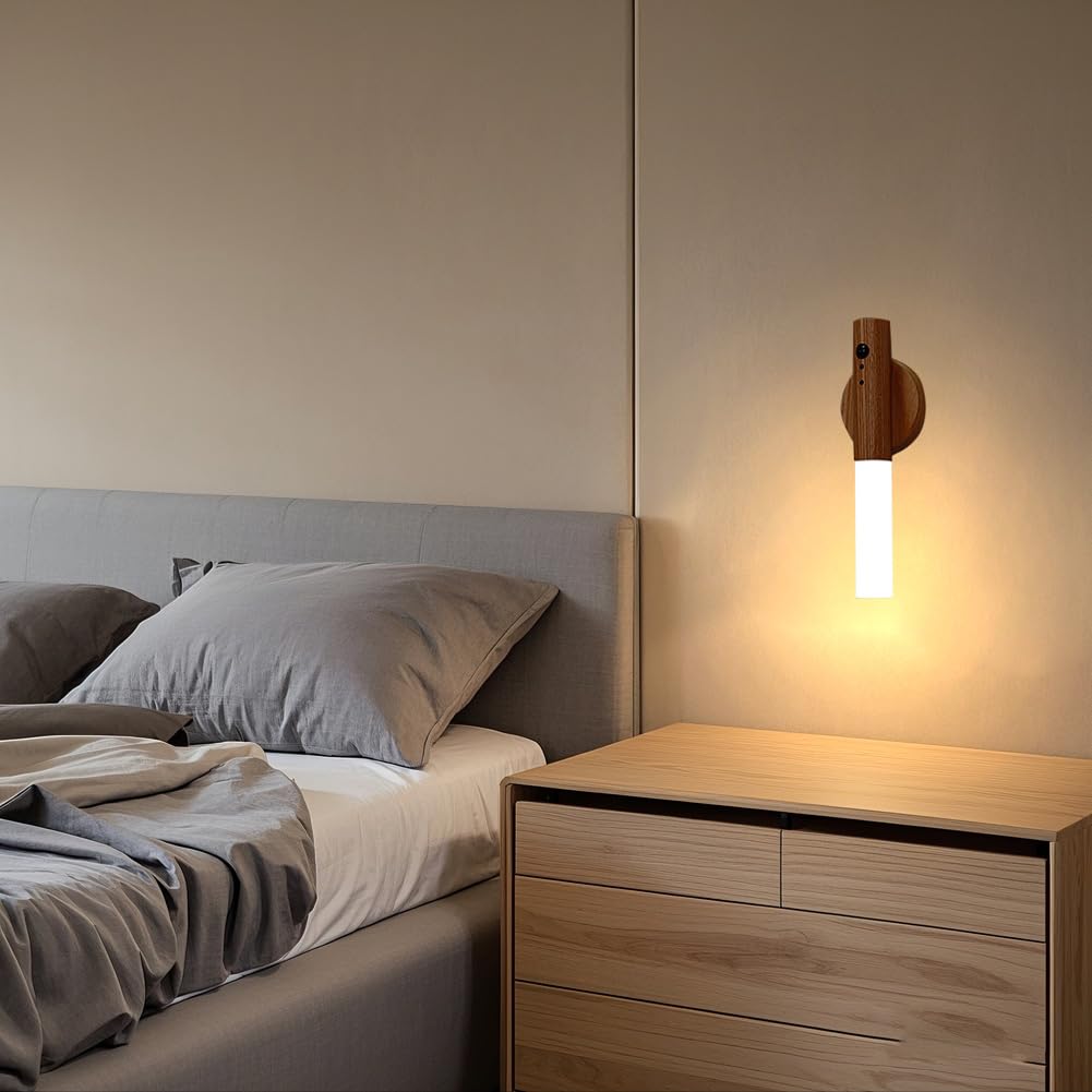LANDGOO Wooden Motion Sensor Multicolor Night Lights - LANDGOO Official Imagery - 7