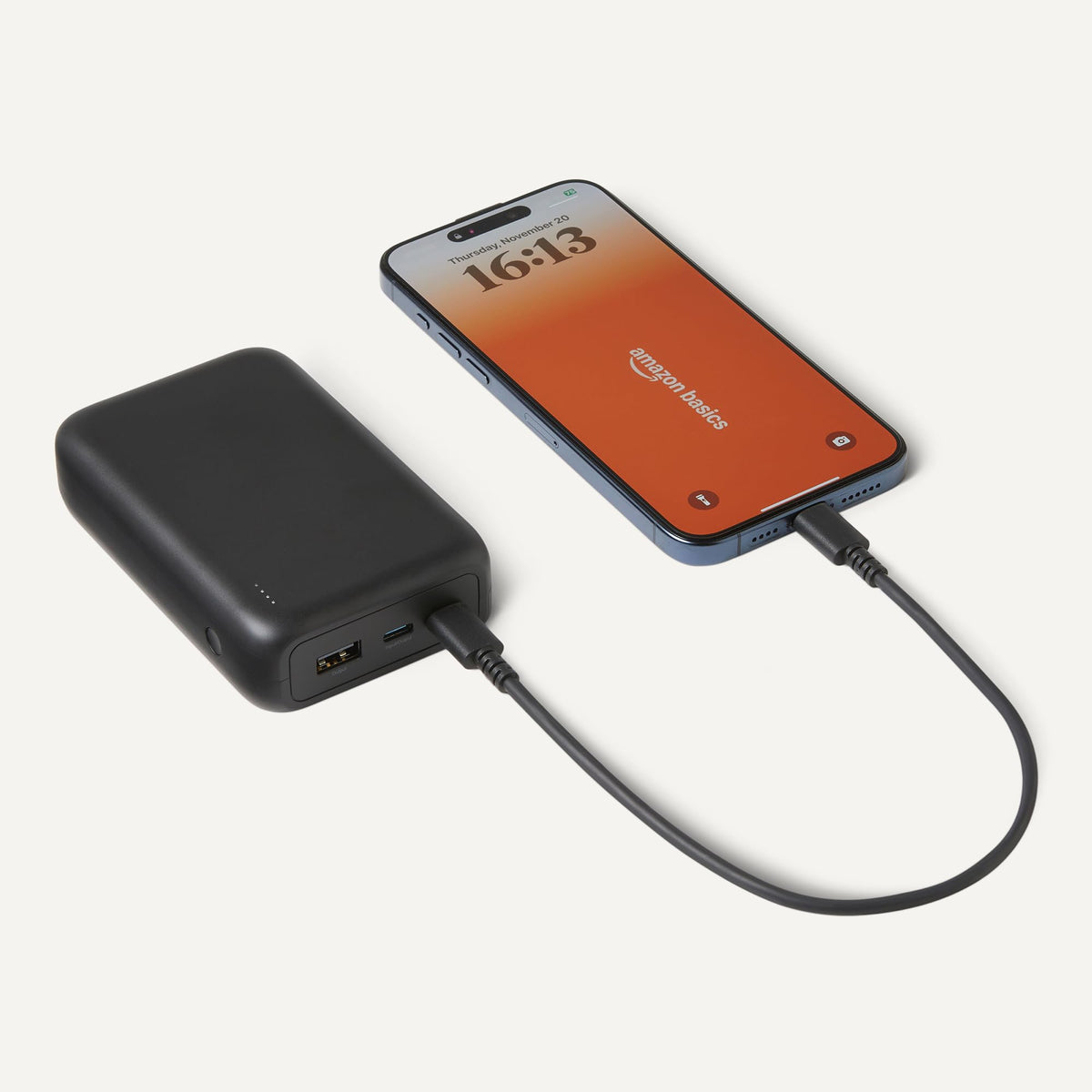 Amazon Basics High Capacity Portable Charger Power Bank with - Amazon Basics Official Imagery - 4