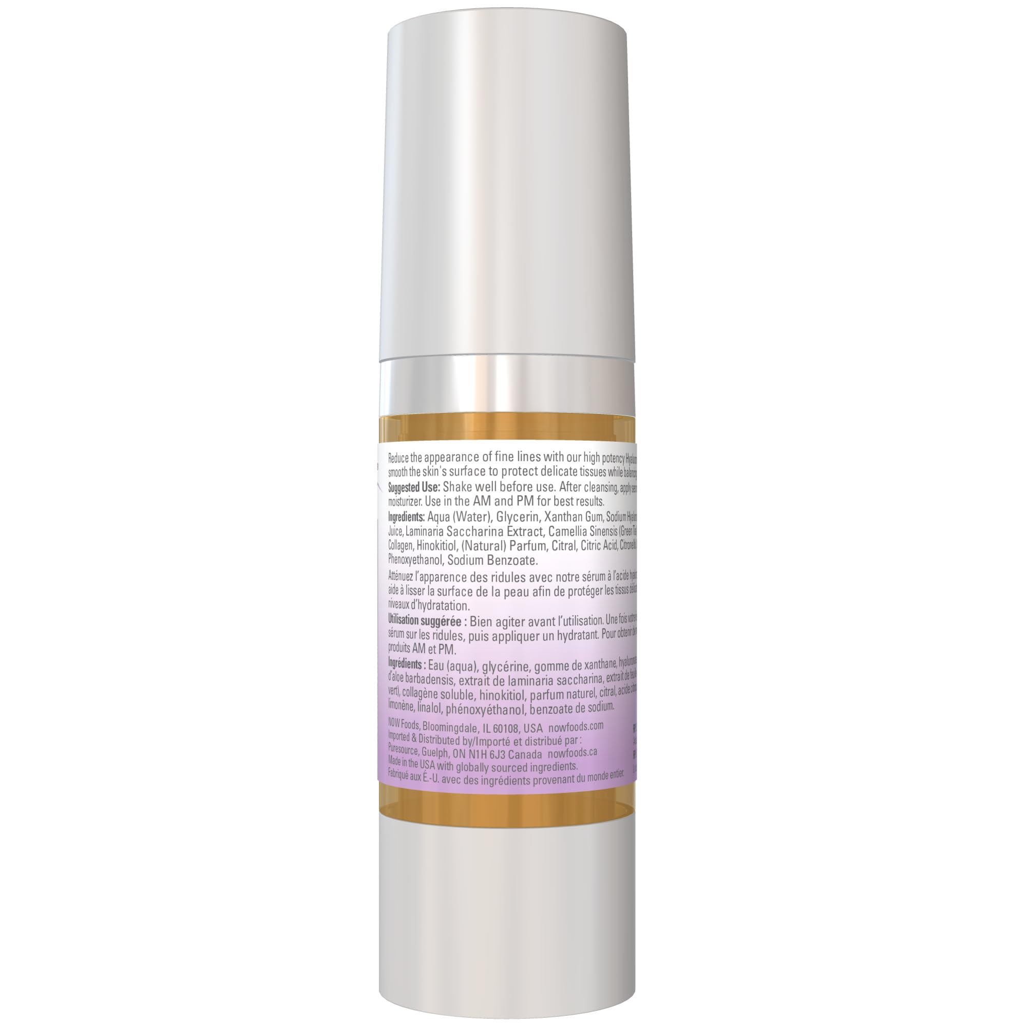 NOW Foods Solutions, Hyaluronic Acid Firming Serum, Naturally Reduces - NOW Official Product View 2
