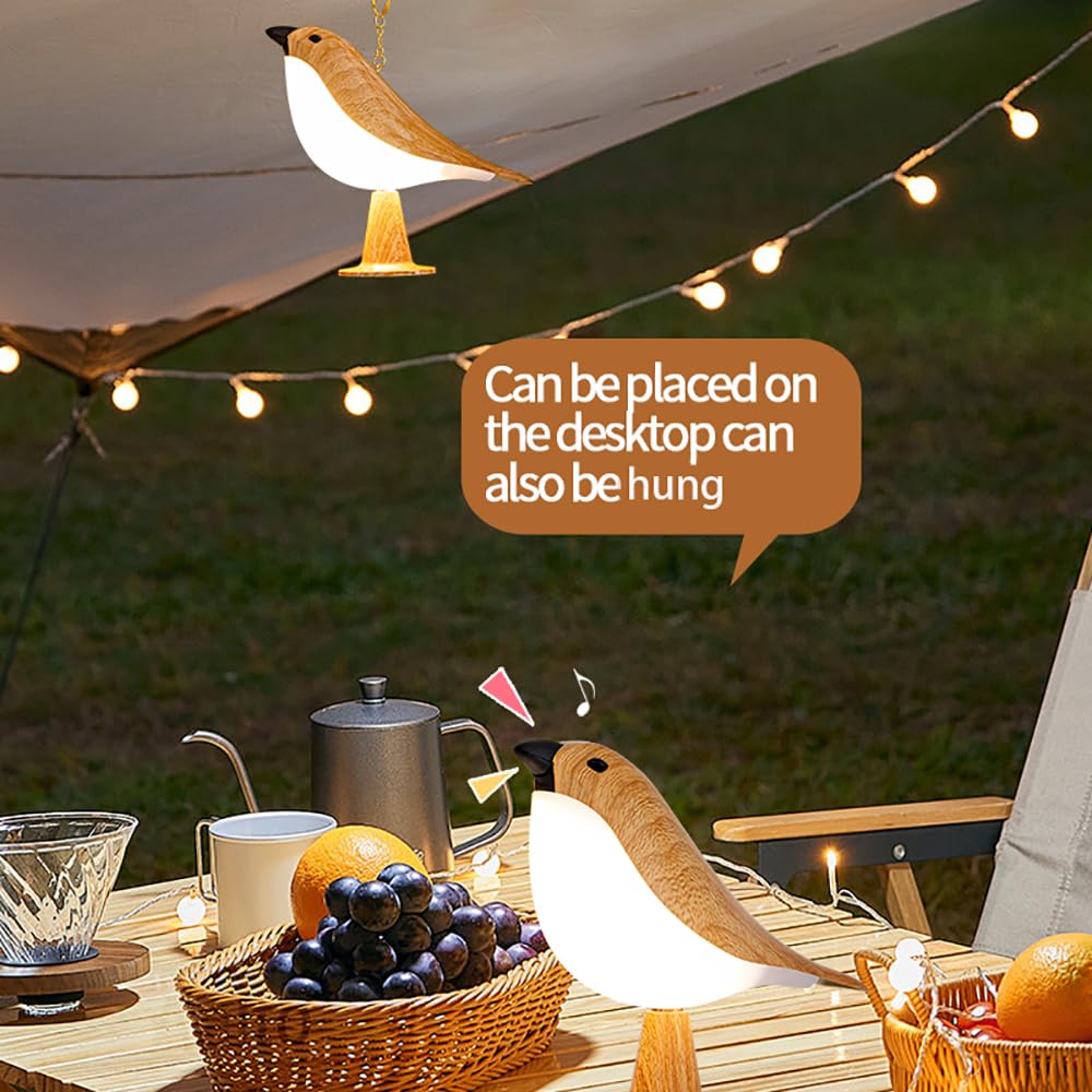Xhope4u Bird Table Lamp with Remote & Touch Control | 3 Color Temperat - View 5
