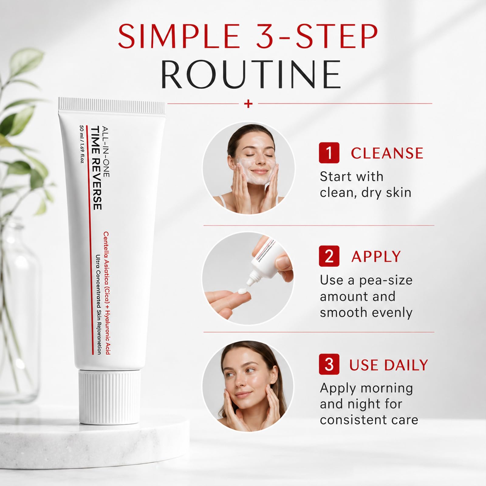Brurtzexs Time Reverse Cream, All - One Korean Face Moisturizer with Cente - Brurtzexs Official Product View 8