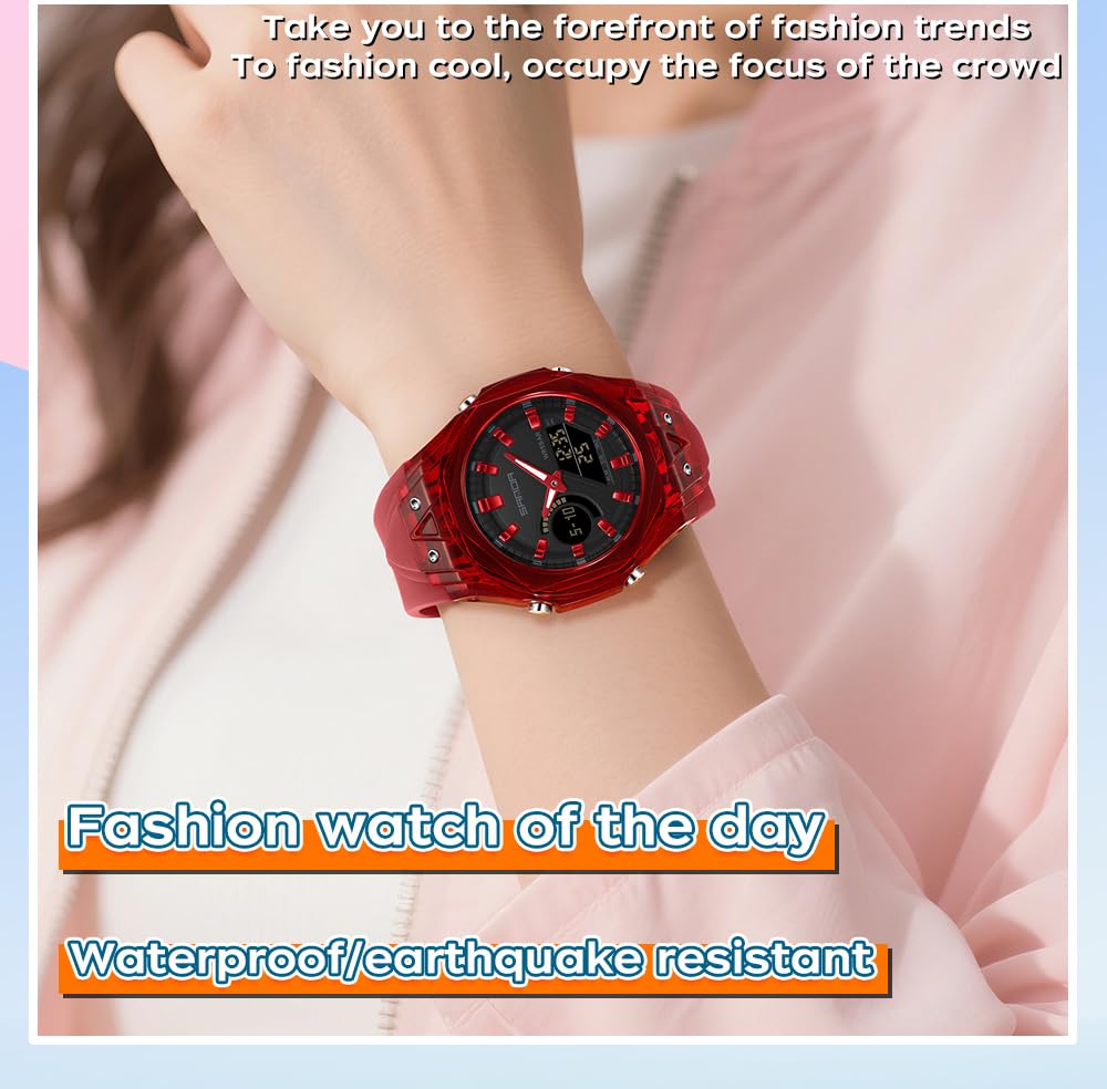 FANMIS Unisex Analog Digital Dual Display Watch Outdoor - FANMIS Official Imagery - 4