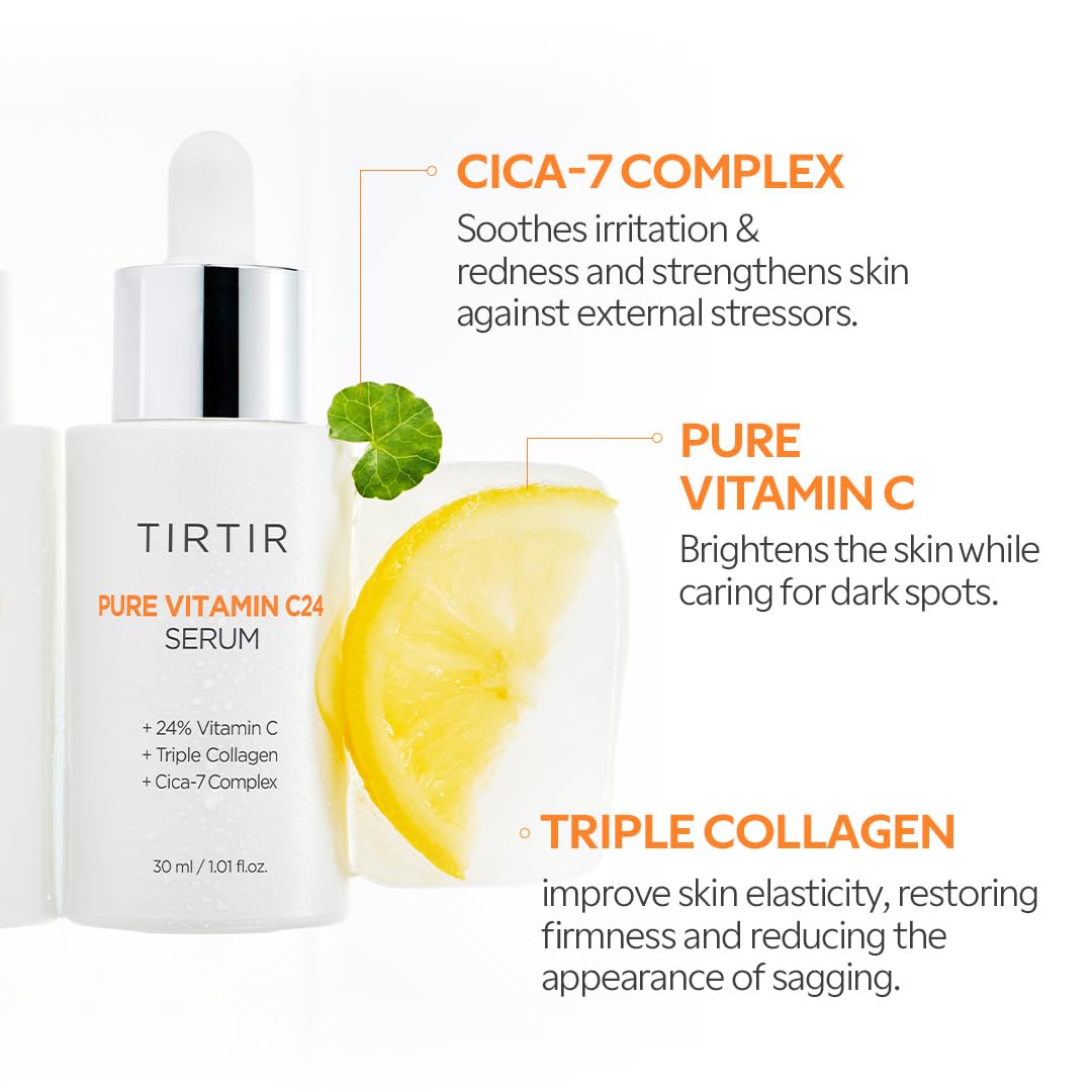 TIRTIR Pure Vitamin C 24% Face Serum – Dark Spot Remover for - TIRTIR