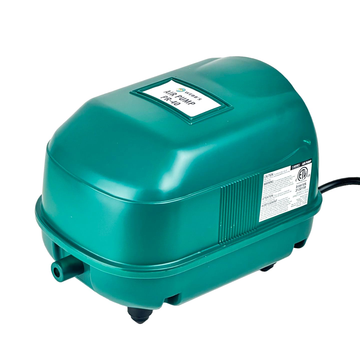 Webb's Water Gardens Webb's Pond Ripple Air Pump PR40, Aerate Pon - Webb's Water Gardens Official Product View 2