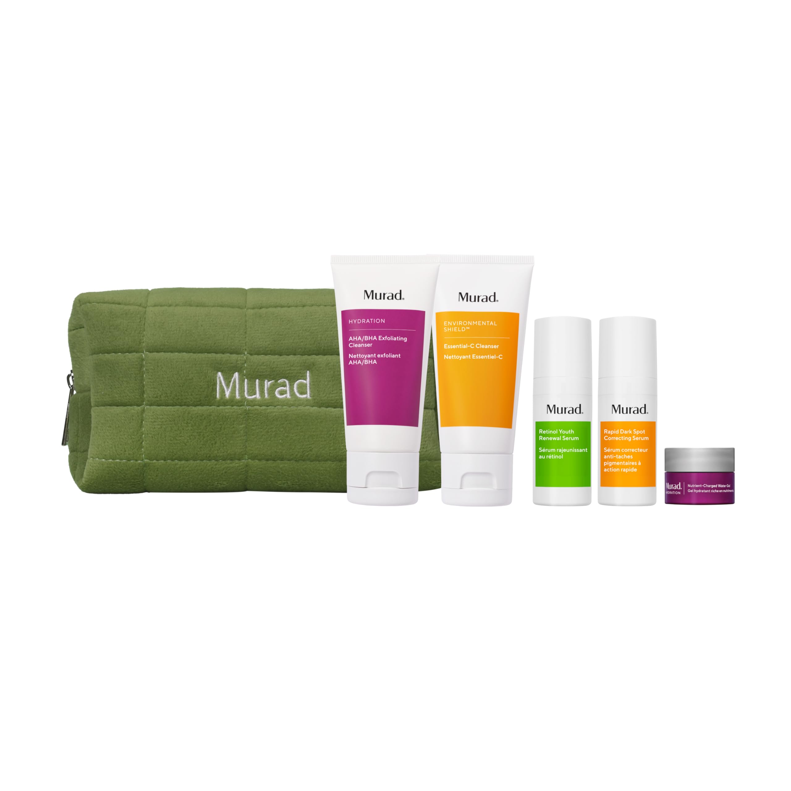 Murad Core Essentials Trial Kit 5 Piece Travel AM PM Regimen - Elefair Store Official Product Imagery - 1
