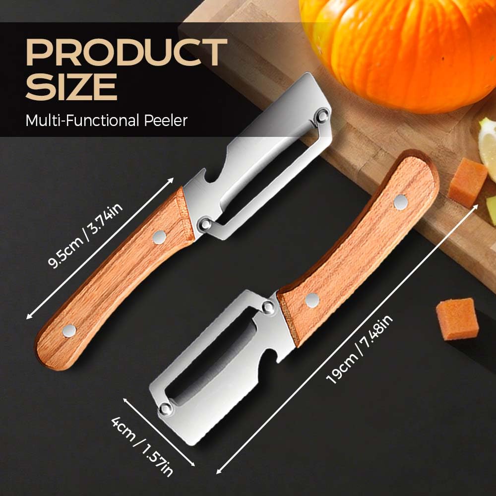 Multi-Functional Vegetable Peeler for Kitchen, 2026 New Stainless Stee - View 2