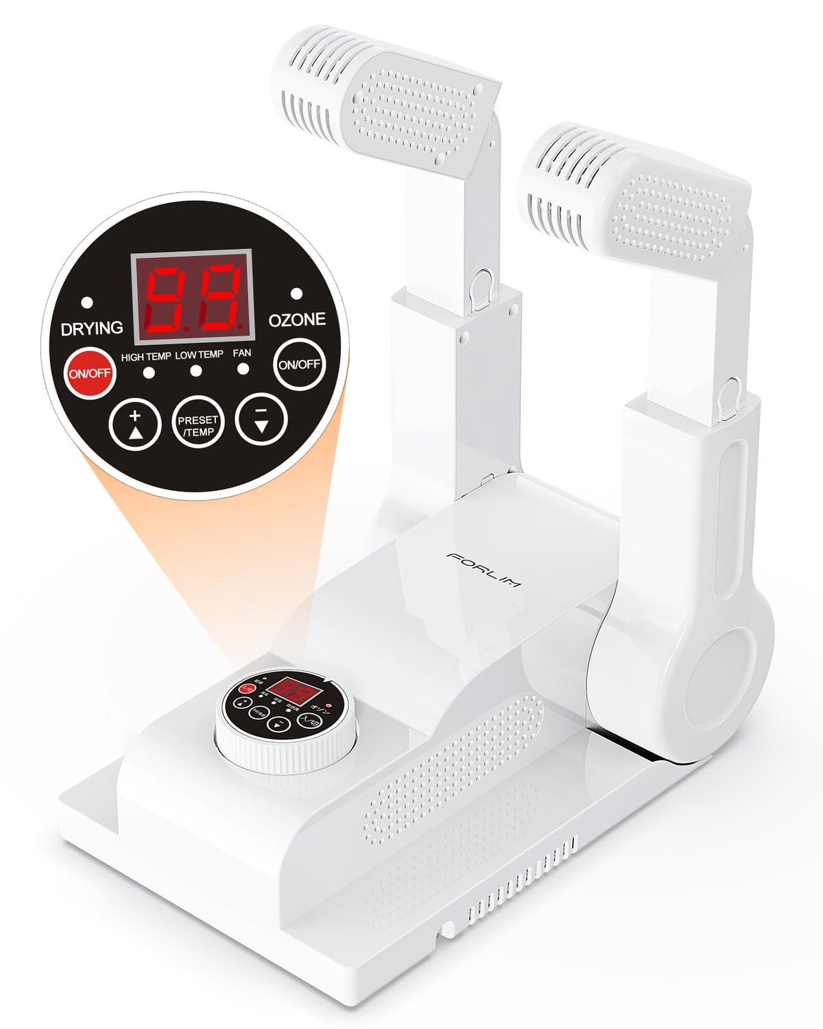 FORLIM Shoe Boot Dryer for Work Boots 3 Temp Modes 24H Delay - FORLIM Official Imagery - 1