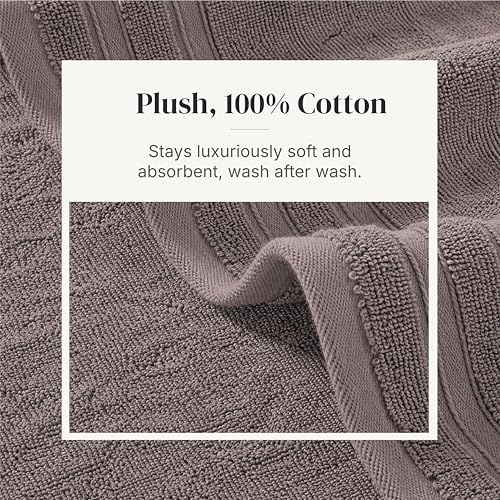 Modern Threads 6 Piece Bath Towel Set – Bathroom Towel Set with - Product Imagery